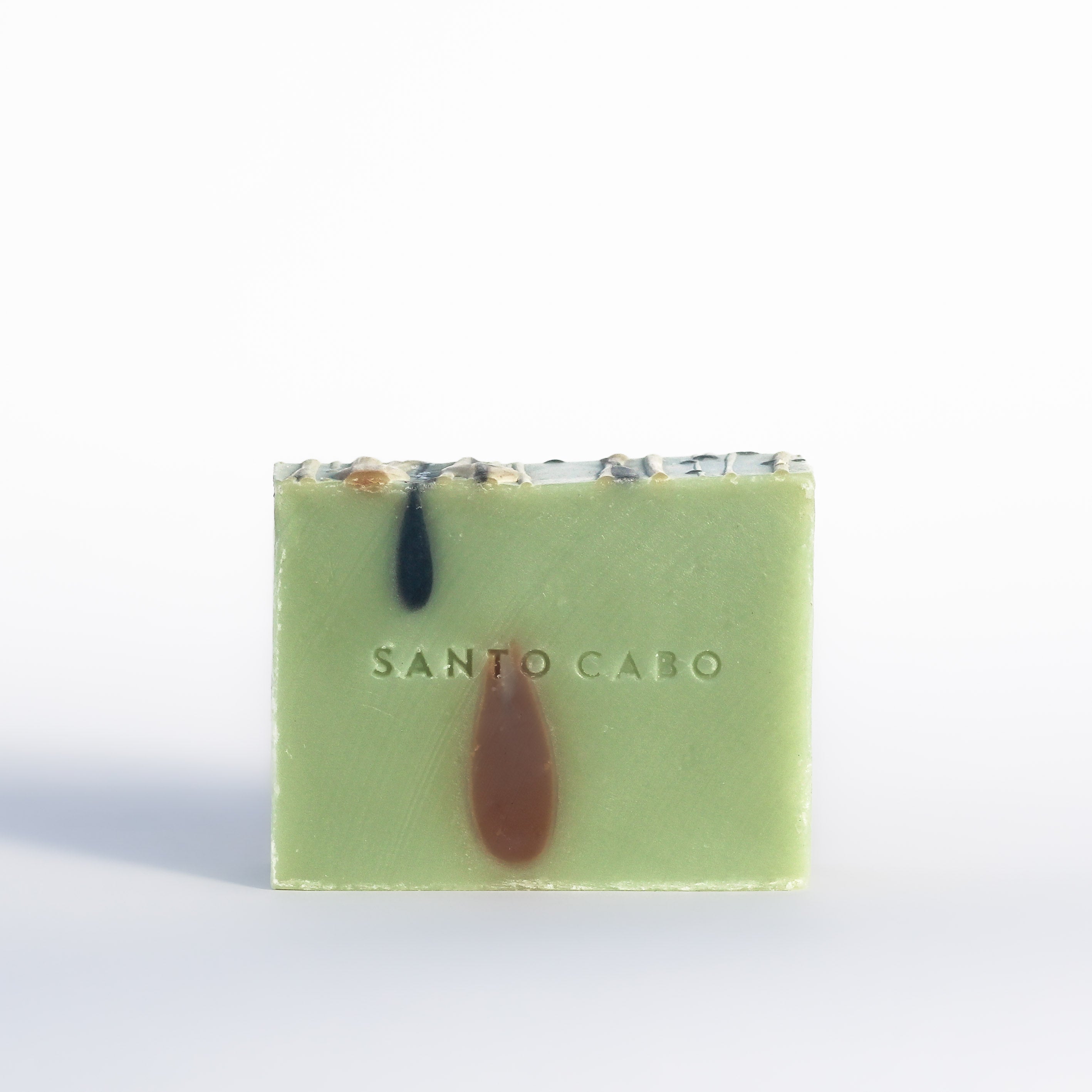 Single bar of handmade Avocado Soap with Cocoa and Activated Charcoal. 